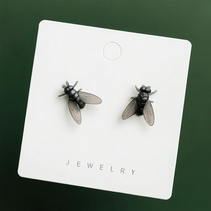 Fly-Shaped Stud Earrings